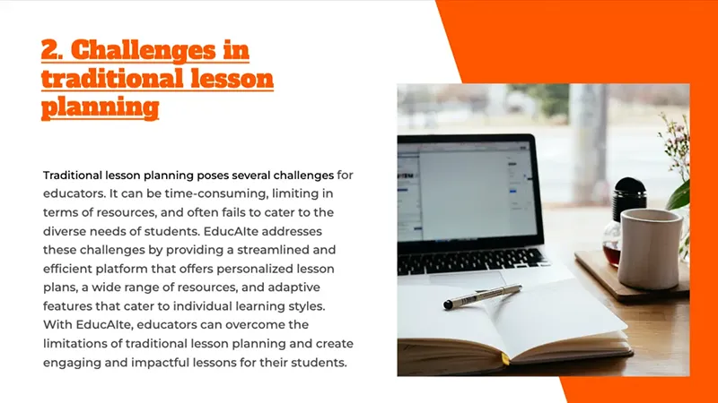 متن تولید شده توسط هوش مصنوعی Simplified به شکل پاراگراف های متراکم است.