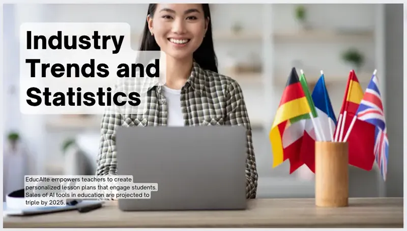 Canva ابزاری طراحی محور است، بنابراین محتوای متنی، نقطه قوت تولیدکننده اسلاید آن نیست.