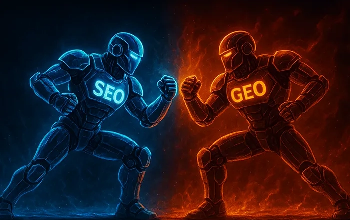 تفاوت GEO و SEO: راهنمای کامل آپدیت 2025