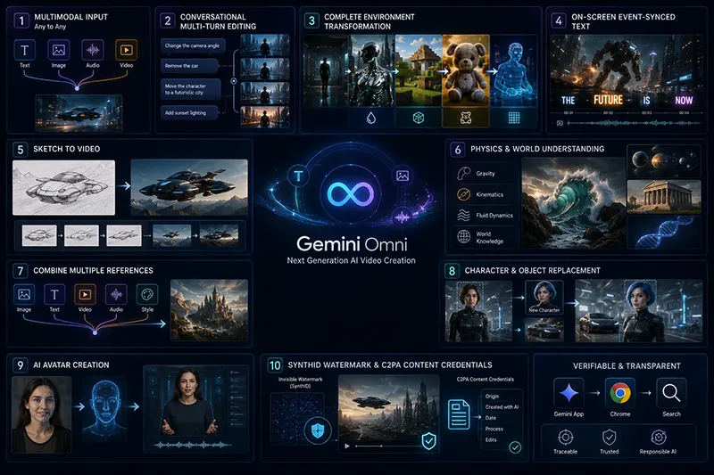 قابلیت های Gemini Omni
